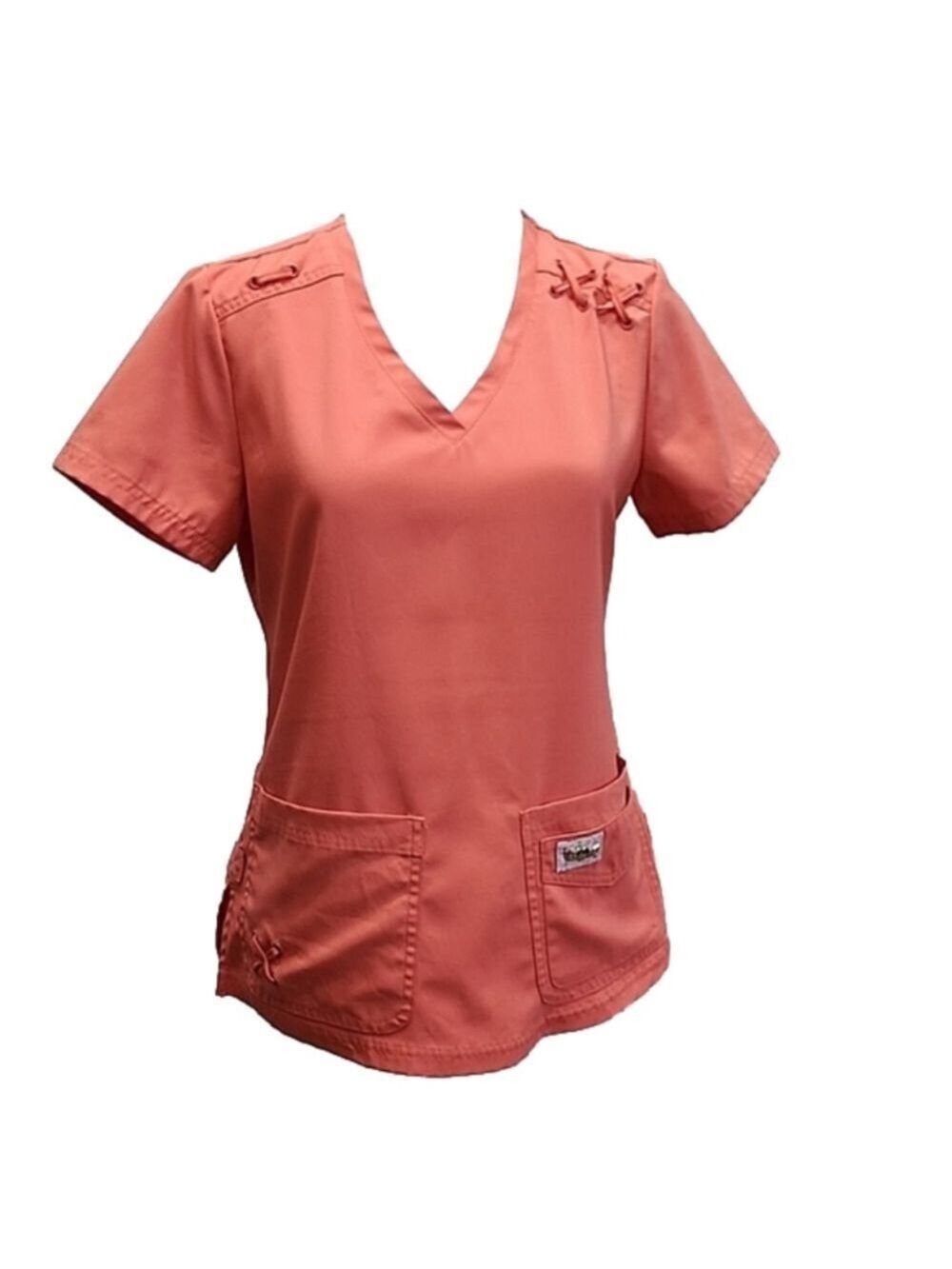KOI TECH XS SCRUB TOP CORAL
